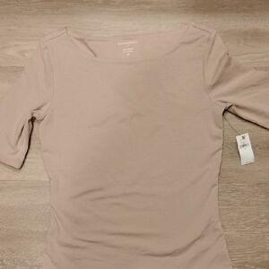 Banana Republic Taupe Short Sleeve Tee
